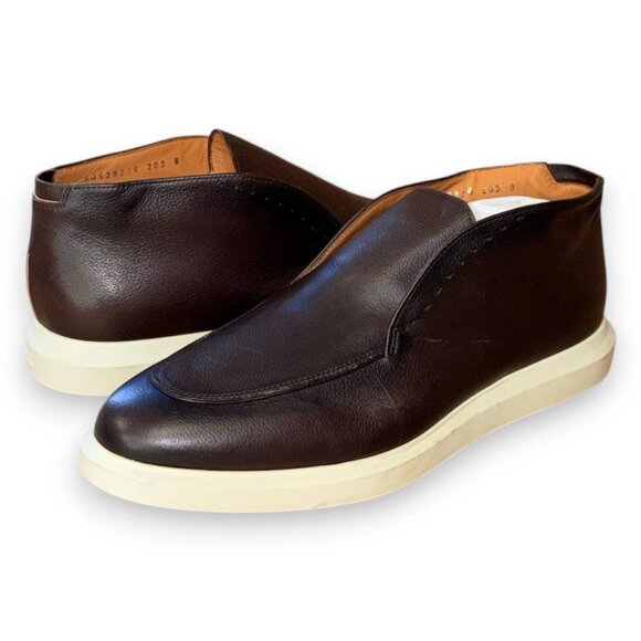 BOSS Randy Desb Men's Desert Boots Dark Brown Leather US 9 (UK 8 EU 42) - Picture 4 of 4